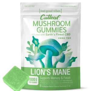 Lion’s Mane 1000MG Mushroom Gummies Zero THC