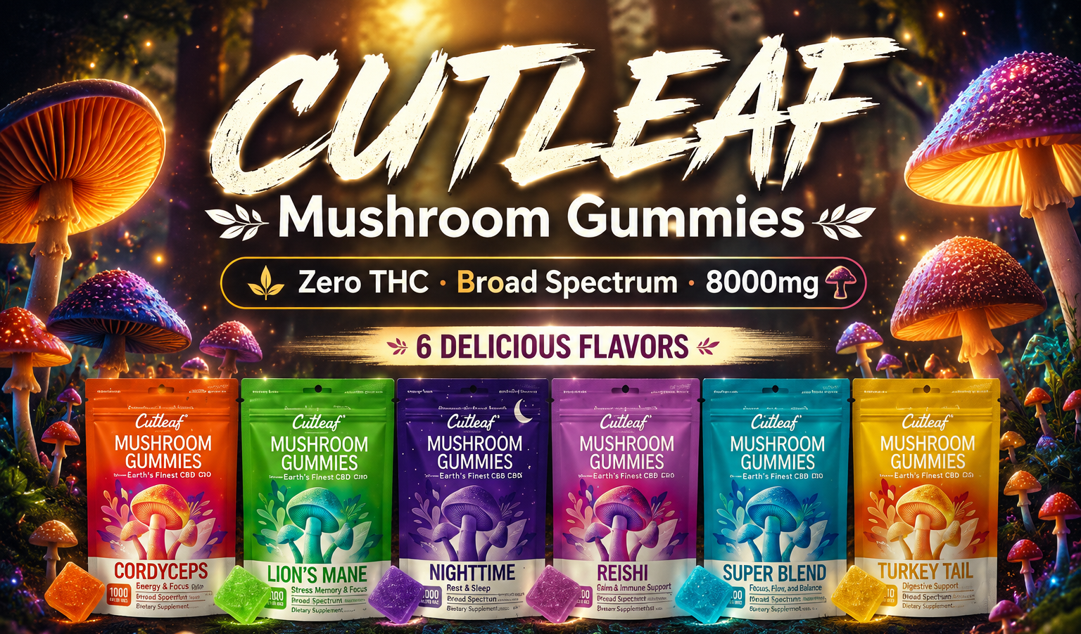 cutleaf mushroom gummies